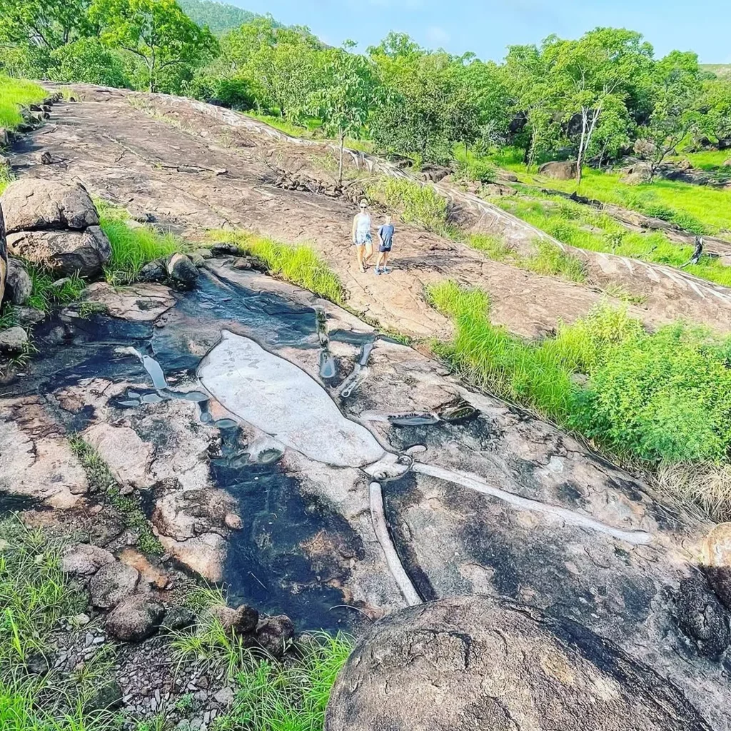aerial view kakadu wet season floodplains