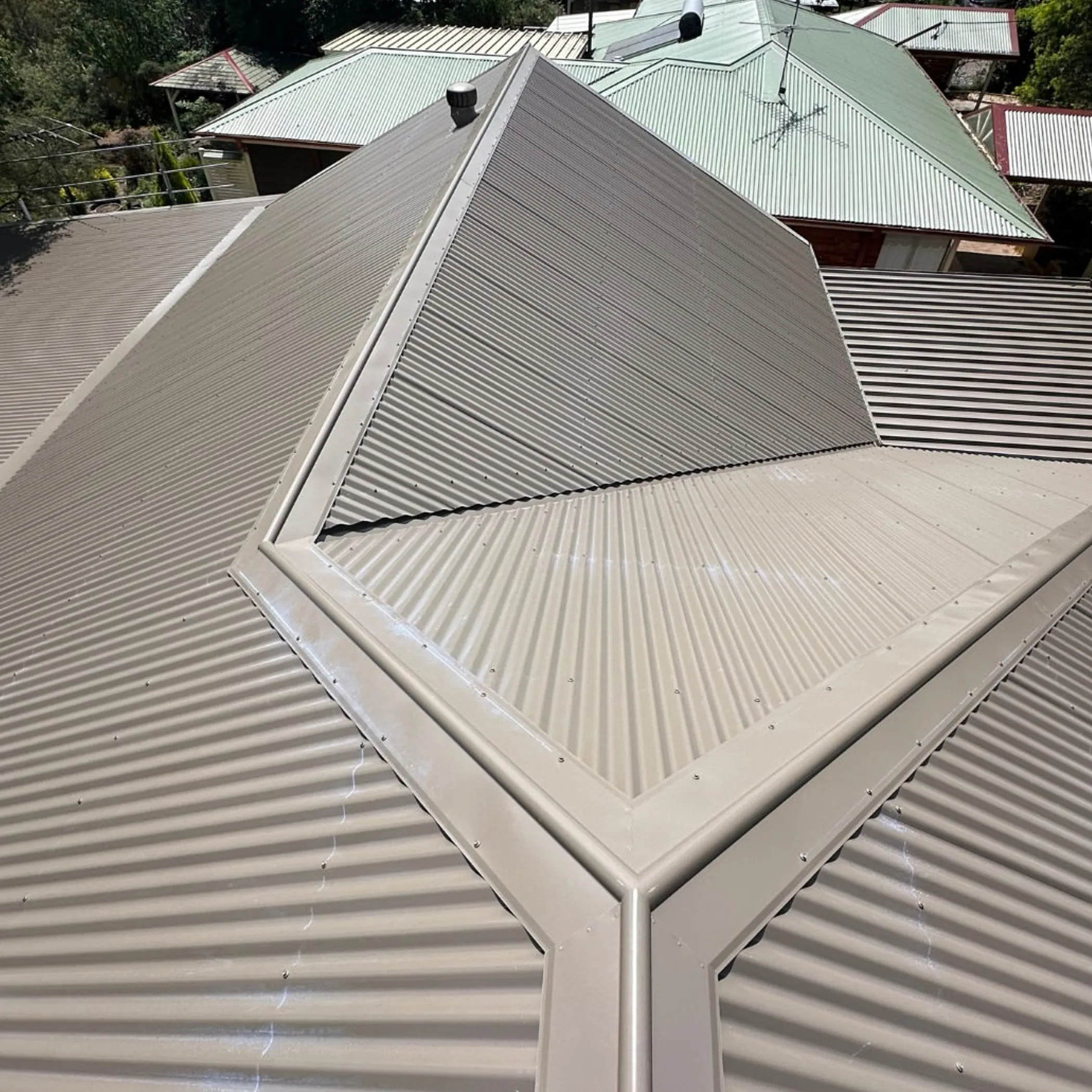well-lit roof photograph